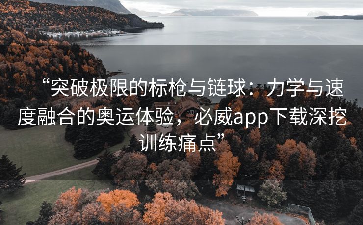 “突破极限的标枪与链球：力学与速度融合的奥运体验，必威app下载深挖训练痛点”  第2张