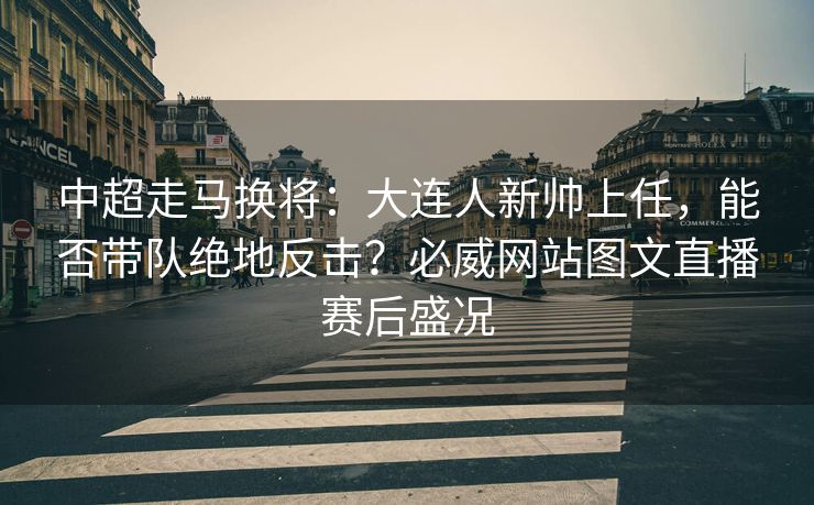 中超走马换将：大连人新帅上任，能否带队绝地反击？必威网站图文直播赛后盛况  第2张