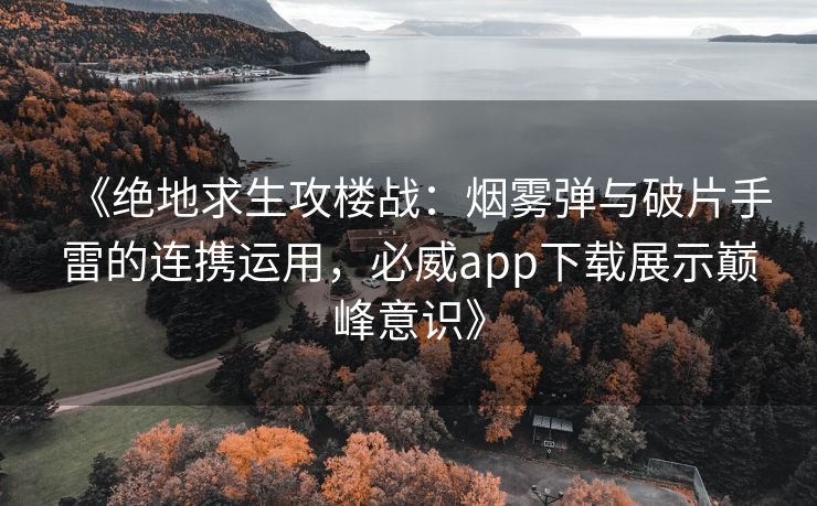 《绝地求生攻楼战：烟雾弹与破片手雷的连携运用，必威app下载展示巅峰意识》  第2张